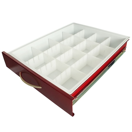 Harloff Standard MDS18 Adjustable Plastic Dividers with Insert Tray, 3 Inch Drawers MD18-TRAYDIV3-S